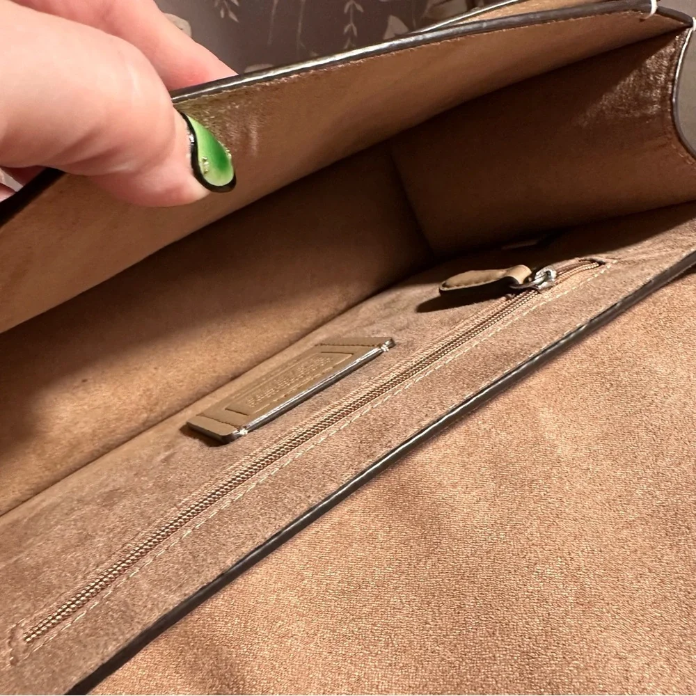 Coach Large Morgan Square Crossbody Bag in Chalk - Picture 11 of 13